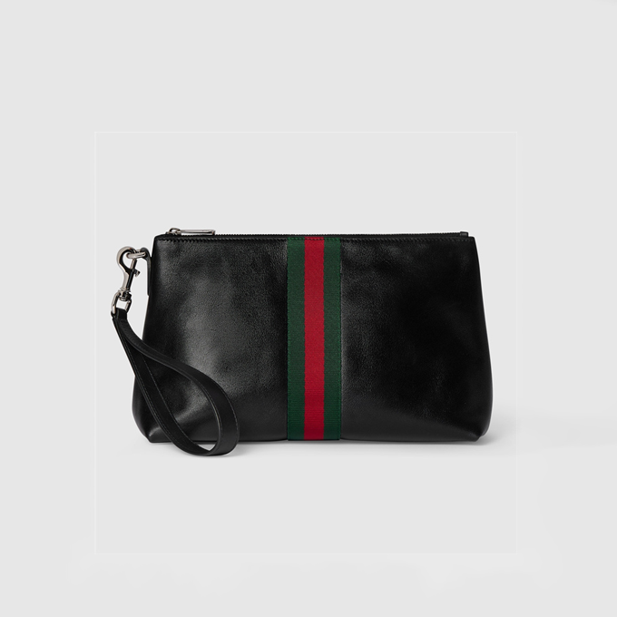 9a+ quality gucci web trademark medium pouch #867275